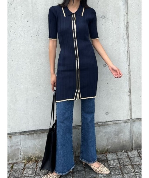 MOUSSY（マウジー）の「RANDOM RIB MINI KNIT ドレス（ワンピース