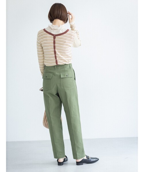 THE SHOP TK （ザ ショップ ティーケー ）の「◆【CLUEL presents】ソフトピーチベイカーパンツ（その他パンツ・レディース・ダークブラウン/オリーブ/カーキ・11/12/13/14）」の8枚目の写真