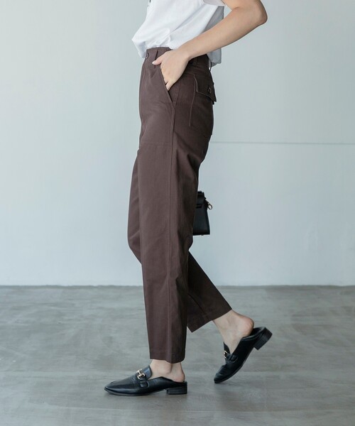 THE SHOP TK （ザ ショップ ティーケー ）の「◆【CLUEL presents】ソフトピーチベイカーパンツ（その他パンツ・レディース・ダークブラウン/オリーブ/カーキ・11/12/13/14）」の14枚目の写真