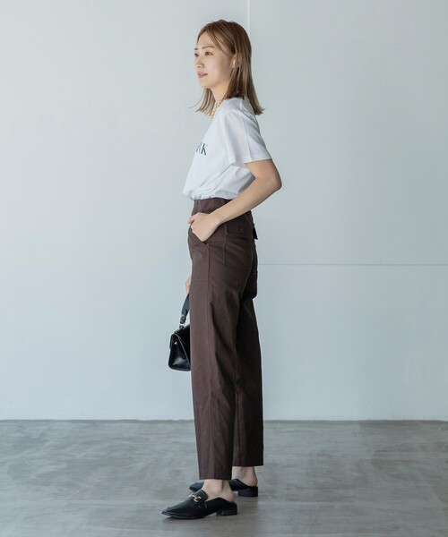 THE SHOP TK （ザ ショップ ティーケー ）の「◆【CLUEL presents】ソフトピーチベイカーパンツ（その他パンツ・レディース・ダークブラウン/オリーブ/カーキ・11/12/13/14）」の16枚目の写真