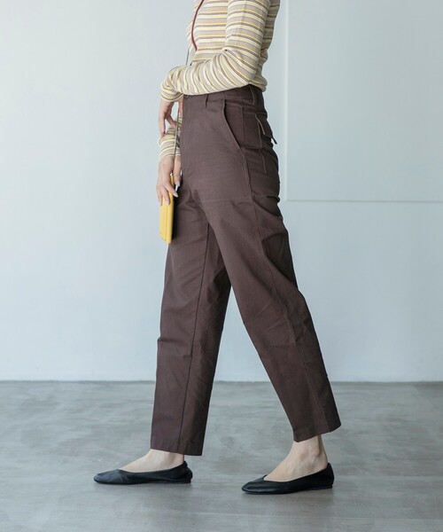 THE SHOP TK （ザ ショップ ティーケー ）の「◆【CLUEL presents】ソフトピーチベイカーパンツ（その他パンツ・レディース・ダークブラウン/オリーブ/カーキ・11/12/13/14）」の17枚目の写真