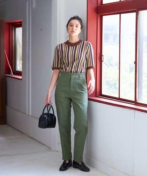 THE SHOP TK （ザ ショップ ティーケー ）の「◆【CLUEL presents】ソフトピーチベイカーパンツ（その他パンツ・レディース・ダークブラウン/オリーブ/カーキ・11/12/13/14）」の21枚目の写真