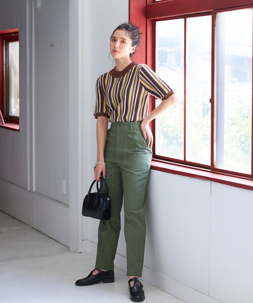 THE SHOP TK （ザ ショップ ティーケー ）の「◆【CLUEL presents】ソフトピーチベイカーパンツ（その他パンツ・レディース・ダークブラウン/オリーブ/カーキ・11/12/13/14）」の22枚目の写真