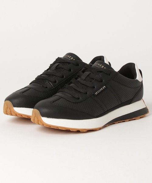 SKECHERS(スケッチャーズ)の「SKECHERS GUSTO-WIND-O / スケッチャーズ ガスト-ウィンドウ オー(スニーカー・レディース・ブラック×ホワイト/ホワイト・25cm/23.5cm/24.5cm/22.5cm/23cm/24cm)」の3枚目の写真