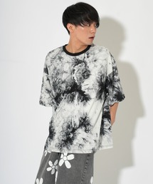  ★オーバーサイズ 半袖 タイダイ トップス Tシャツ タイダイ染め オーバーサイズ 半袖Tシャツ（Tシャツ/カットソー