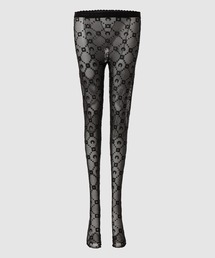 MARINE SERRE（マリーン・セル）の「MOONOGRAM-FLOCKED MESH TIGHTS（タイツ/ストッキング・レディース）」