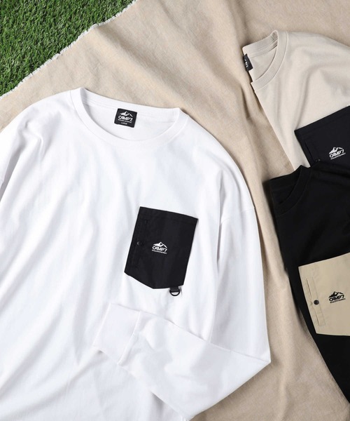 CAMP7(キャンプセブン)の「【CAMP7】ナイロンポケットロンT(Tシャツ/カットソー・メンズ・ホワイト/ベージュ/ブラック・XL/L/S/M)」の12枚目の写真