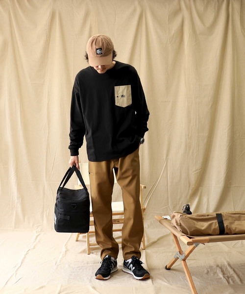 CAMP7(キャンプセブン)の「【CAMP7】ナイロンポケットロンT(Tシャツ/カットソー・メンズ・ホワイト/ベージュ/ブラック・XL/L/S/M)」の18枚目の写真