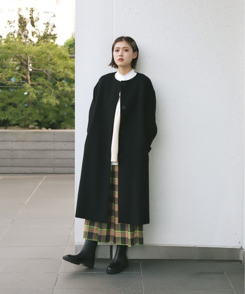 N.(N. Natural Beauty Basic)(エヌエヌナチュラルビューティーベーシック)の「◆サイドゴアミドルブーツ(ブーツ・レディース・ホワイト/ブラック・MEDIUM/LARGE)」の3枚目の写真