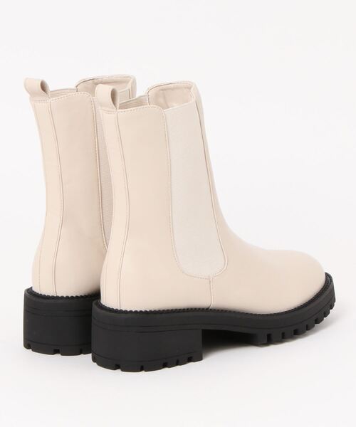 N.(N. Natural Beauty Basic)(エヌエヌナチュラルビューティーベーシック)の「◆サイドゴアミドルブーツ(ブーツ・レディース・ホワイト/ブラック・MEDIUM/LARGE)」の12枚目の写真