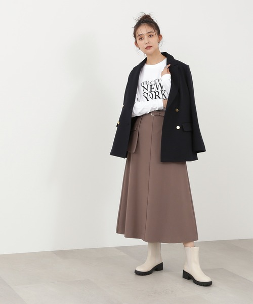 N.(N. Natural Beauty Basic)(エヌエヌナチュラルビューティーベーシック)の「◆サイドゴアミドルブーツ(ブーツ・レディース・ホワイト/ブラック・MEDIUM/LARGE)」の6枚目の写真