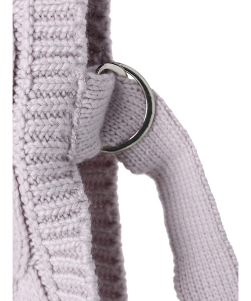 DURAS（デュラス）の「サイドベルト付きニットベスト（ベスト・レディース・グレイッシュベージュ/ライトパープル/ブルー・FREE）」の11枚目の写真