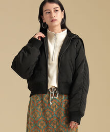 Ray BEAMS | Ray BEAMS / ボア フード ショート ブルゾン(ブルゾン)