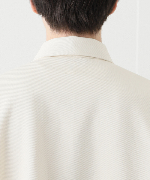 EDIFICE LA BOUCLE(エディフィスラブークル)の「【LA BOUCLE / ラブークル】ショート アーミー シャツ ブルゾン ツイル(シャツ/ブラウス・メンズ・ブラック/アイボリー・1/2)」の8枚目の写真