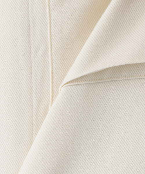 EDIFICE LA BOUCLE(エディフィスラブークル)の「【LA BOUCLE / ラブークル】ショート アーミー シャツ ブルゾン ツイル(シャツ/ブラウス・メンズ・ブラック/アイボリー・1/2)」の18枚目の写真