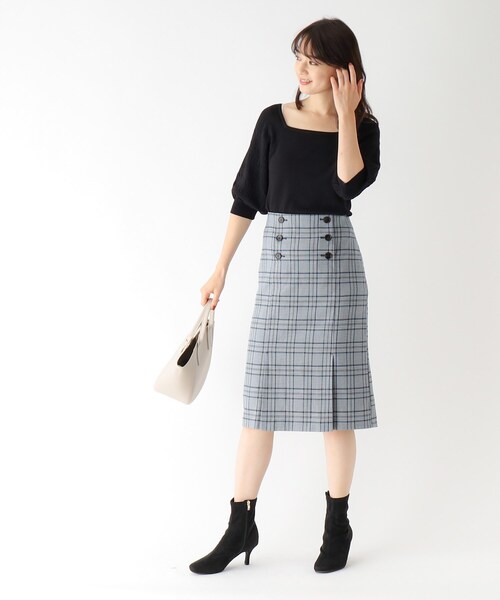 index（インデックス）の「◆Cafissi/カフィーシー チェックタイトスカート【WEB限定サイズ】（スカート・レディース・ベージュ系その他2/ブラック系1/ブルー系1・40/38/42/36）」の16枚目の写真