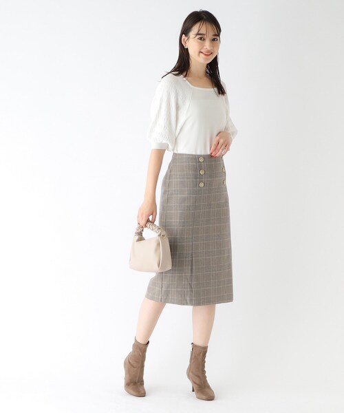 index（インデックス）の「◆Cafissi/カフィーシー チェックタイトスカート【WEB限定サイズ】（スカート・レディース・ベージュ系その他2/ブラック系1/ブルー系1・40/38/42/36）」の18枚目の写真