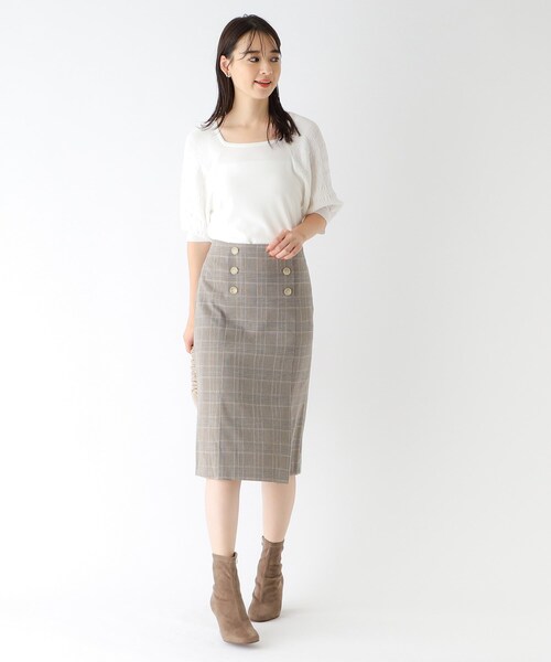 index（インデックス）の「◆Cafissi/カフィーシー チェックタイトスカート【WEB限定サイズ】（スカート・レディース・ベージュ系その他2/ブラック系1/ブルー系1・40/38/42/36）」の19枚目の写真