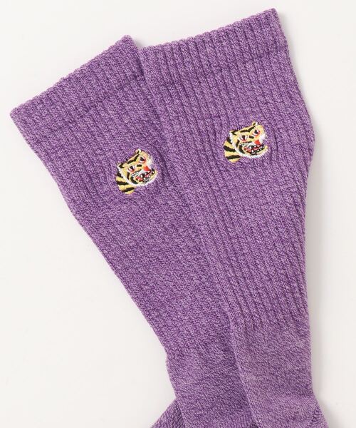 WHIMSIC(ウィムジック)の「【WHIMSIC】スーベニアソックス(ソックス/靴下・レディース・パープル/オリーブ/オレンジ/アイボリー・FREE)」の6枚目の写真