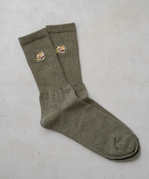 WHIMSIC(ウィムジック)の「【WHIMSIC】スーベニアソックス(ソックス/靴下・レディース・パープル/オリーブ/オレンジ/アイボリー・FREE)」の3枚目の写真