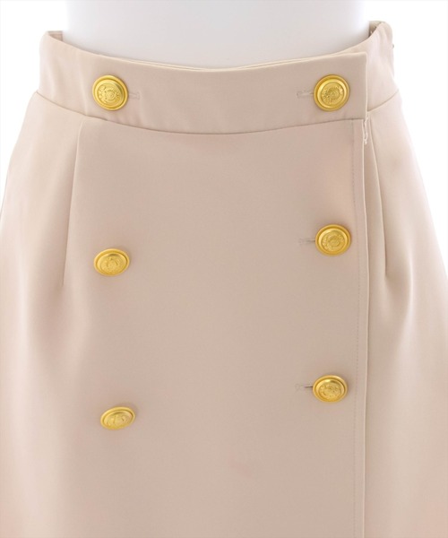 clear（クリア）の「インパン付フロントボタンラップミニスカート（スカート・レディース・ブラック/アイボリー/ピンク・S/M）」の8枚目の写真