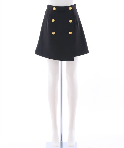 clear（クリア）の「インパン付フロントボタンラップミニスカート（スカート・レディース・ブラック/アイボリー/ピンク・S/M）」の12枚目の写真