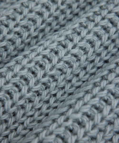 JUNRED（ジュンレッド）の「ローゲージビッグニット（ニット/セーター・メンズ・サックスブルー/オフホワイト/ブラック系その他・S/M/L）」の12枚目の写真