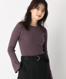 index（インデックス）の「◆ショルダーボタン配色リブニット（ニット/セーター）」