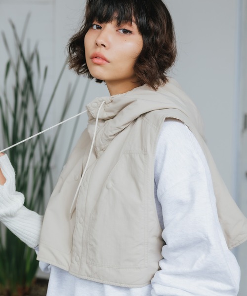 BURLAP OUTFITTER（バーラップアウトフィッター）の「BURLAP OUTFITTER/バーラップアウトフィッター WINTER FLYING HOOD JACKET ジャケット（ブルゾン・メンズ・ブラック/サンドベージュ/オリーブ・ONE SIZE）」の3枚目の写真