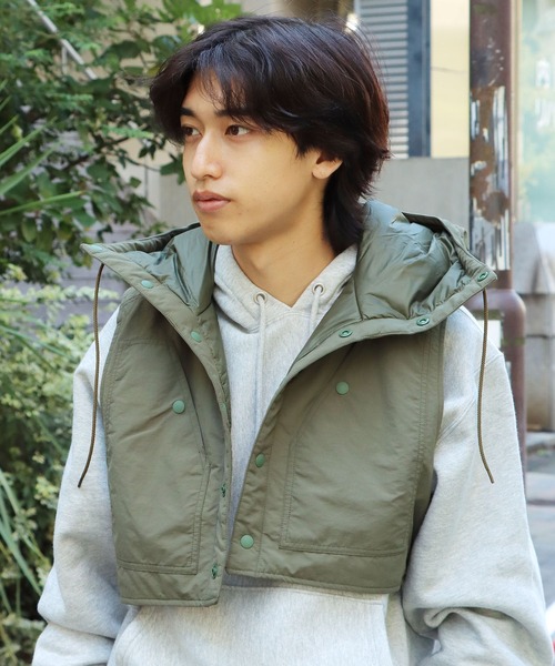 BURLAP OUTFITTER（バーラップアウトフィッター）の「BURLAP OUTFITTER/バーラップアウトフィッター WINTER FLYING HOOD JACKET ジャケット（ブルゾン・メンズ・ブラック/サンドベージュ/オリーブ・ONE SIZE）」の20枚目の写真