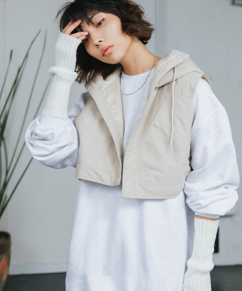 BURLAP OUTFITTER（バーラップアウトフィッター）の「BURLAP OUTFITTER/バーラップアウトフィッター WINTER FLYING HOOD JACKET ジャケット（ブルゾン・メンズ・ブラック/サンドベージュ/オリーブ・ONE SIZE）」の22枚目の写真