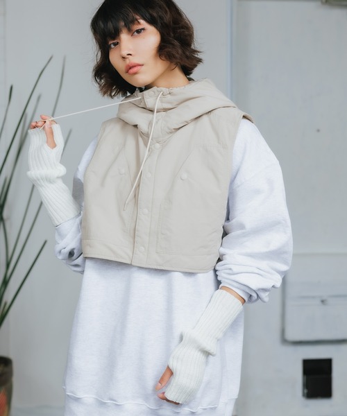 BURLAP OUTFITTER（バーラップアウトフィッター）の「BURLAP OUTFITTER/バーラップアウトフィッター WINTER FLYING HOOD JACKET ジャケット（ブルゾン・メンズ・ブラック/サンドベージュ/オリーブ・ONE SIZE）」の21枚目の写真