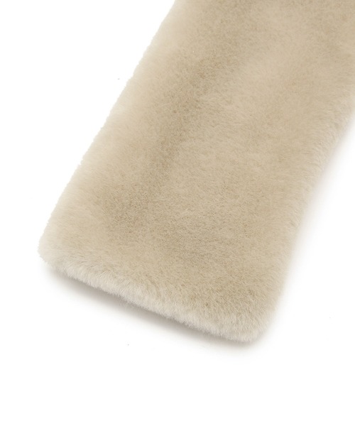ROPE' PICNIC（ロペピクニック）の「ミンク調フェイクファーフィンガーレスグローブ（手袋・レディース・キナリ/ブラウン・FREE）」の7枚目の写真
