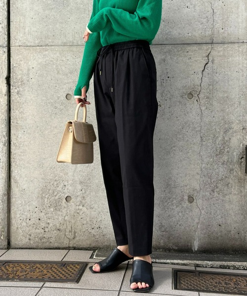 DOLLY SEAN（ドリーシーン）の「【dolly-seam/ドリーシーン】KAPOK トラックパンツ（その他パンツ・レディース・ブラック/ダークブラウン/ベージュ・0/1）」の2枚目の写真