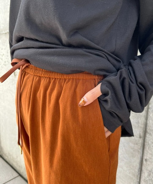 DOLLY SEAN（ドリーシーン）の「【dolly-seam/ドリーシーン】KAPOK トラックパンツ（その他パンツ・レディース・ブラック/ダークブラウン/ベージュ・0/1）」の16枚目の写真