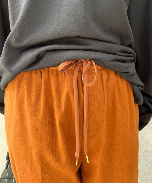 DOLLY SEAN（ドリーシーン）の「【dolly-seam/ドリーシーン】KAPOK トラックパンツ（その他パンツ・レディース・ブラック/ダークブラウン/ベージュ・0/1）」の17枚目の写真