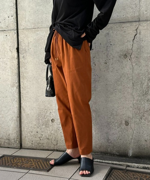 DOLLY SEAN（ドリーシーン）の「【dolly-seam/ドリーシーン】KAPOK トラックパンツ（その他パンツ・レディース・ブラック/ダークブラウン/ベージュ・0/1）」の5枚目の写真