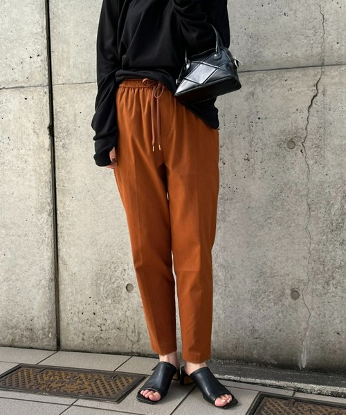 DOLLY SEAN（ドリーシーン）の「【dolly-seam/ドリーシーン】KAPOK トラックパンツ（その他パンツ・レディース・ブラック/ダークブラウン/ベージュ・0/1）」の6枚目の写真