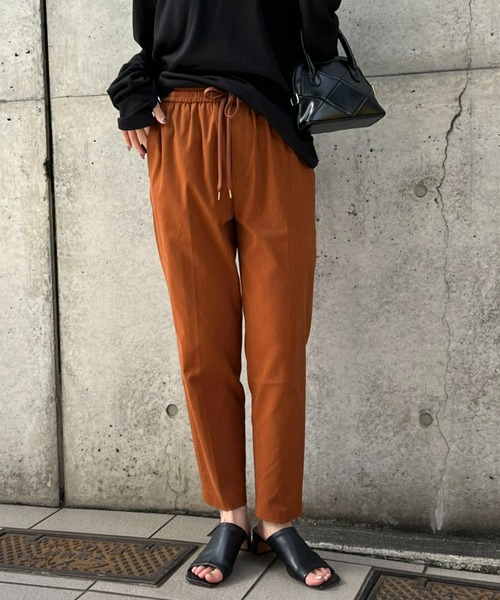 DOLLY SEAN（ドリーシーン）の「【dolly-seam/ドリーシーン】KAPOK トラックパンツ（その他パンツ・レディース・ブラック/ダークブラウン/ベージュ・0/1）」の8枚目の写真