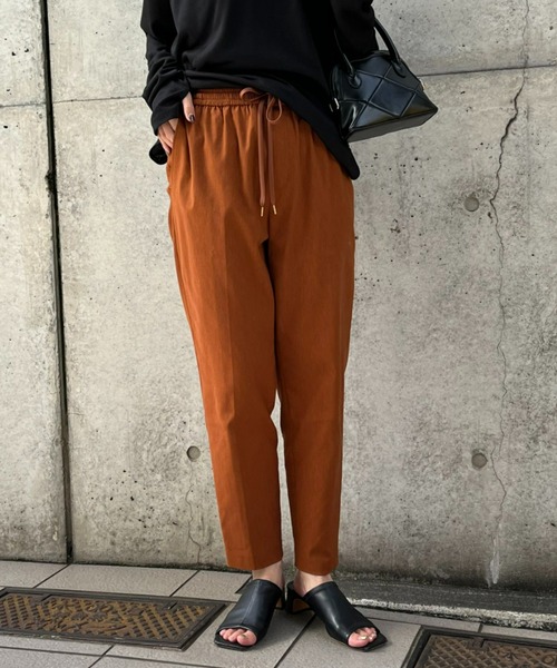 DOLLY SEAN（ドリーシーン）の「【dolly-seam/ドリーシーン】KAPOK トラックパンツ（その他パンツ・レディース・ブラック/ダークブラウン/ベージュ・0/1）」の9枚目の写真