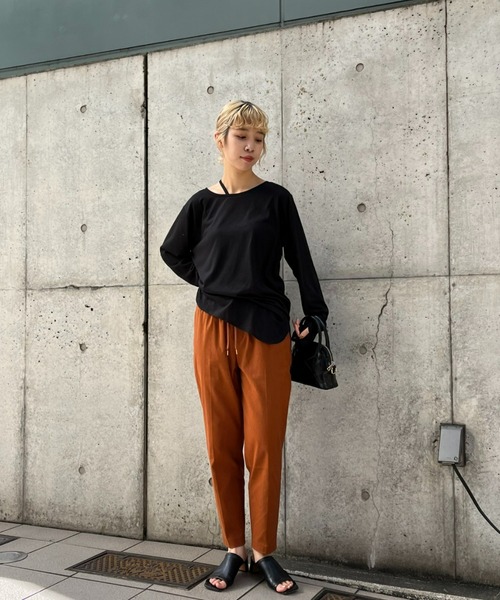 DOLLY SEAN（ドリーシーン）の「【dolly-seam/ドリーシーン】KAPOK トラックパンツ（その他パンツ・レディース・ブラック/ダークブラウン/ベージュ・0/1）」の18枚目の写真