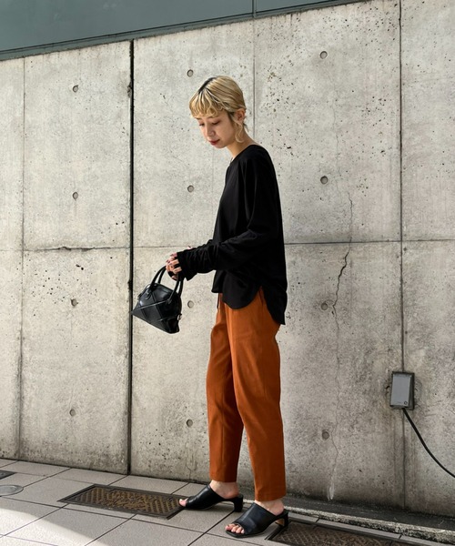 DOLLY SEAN（ドリーシーン）の「【dolly-seam/ドリーシーン】KAPOK トラックパンツ（その他パンツ・レディース・ブラック/ダークブラウン/ベージュ・0/1）」の19枚目の写真