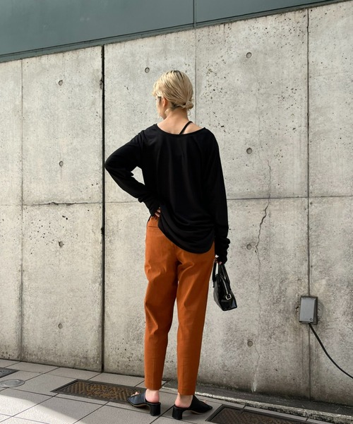 DOLLY SEAN（ドリーシーン）の「【dolly-seam/ドリーシーン】KAPOK トラックパンツ（その他パンツ・レディース・ブラック/ダークブラウン/ベージュ・0/1）」の20枚目の写真