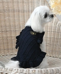 One Octave（ワンオクターヴ）の「One Octave/フリルニットベスト（ペットウェア）」