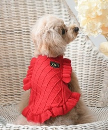 One Octave | One Octave/フリルニットベスト(ペットウェア)