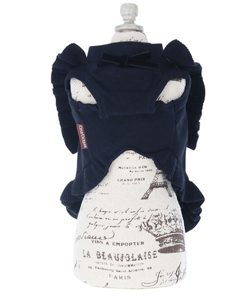 One Octave(ワンオクターヴ)の「One Octave/フリルニットベスト(ペットウェア・レディース・レッド/ネイビー・2XS/XS/S/M/L/2L/2M)」の11枚目の写真