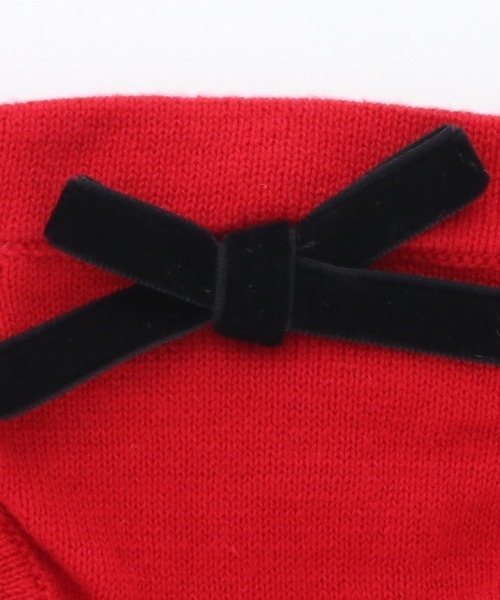 One Octave(ワンオクターヴ)の「One Octave/フリルニットベスト(ペットウェア・レディース・レッド/ネイビー・2XS/XS/S/M/L/2L/2M)」の6枚目の写真