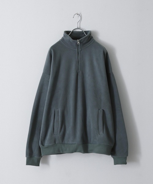 ZIP FIVE(ジップファイブ)の「【ZIP FIVE】【ZIP OUTDOOR】ビッグシルエット フリースハーフジッププルオーバートレーナー(スウェット・レディース・グリーン/ブルー/ダークグリーン/アイボリー/マルチ/ホワイト系/ブラック・MEDIUM/LARGE/X-LARGE)」の18枚目の写真