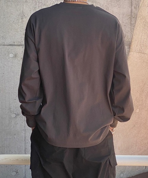 kutir（クティール）の「オーバーサイズバンドロンT（Tシャツ/カットソー・メンズ・チャコールグレー/オフホワイト・LARGE/MEDIUM）」の16枚目の写真