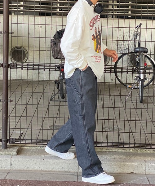 kutir（クティール）の「オーバーサイズバンドロンT（Tシャツ/カットソー・メンズ・チャコールグレー/オフホワイト・LARGE/MEDIUM）」の3枚目の写真